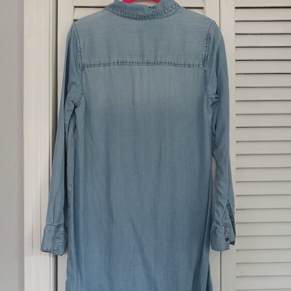 Long sleeve denim dress Size XS light denim color - Picture 2 of 2